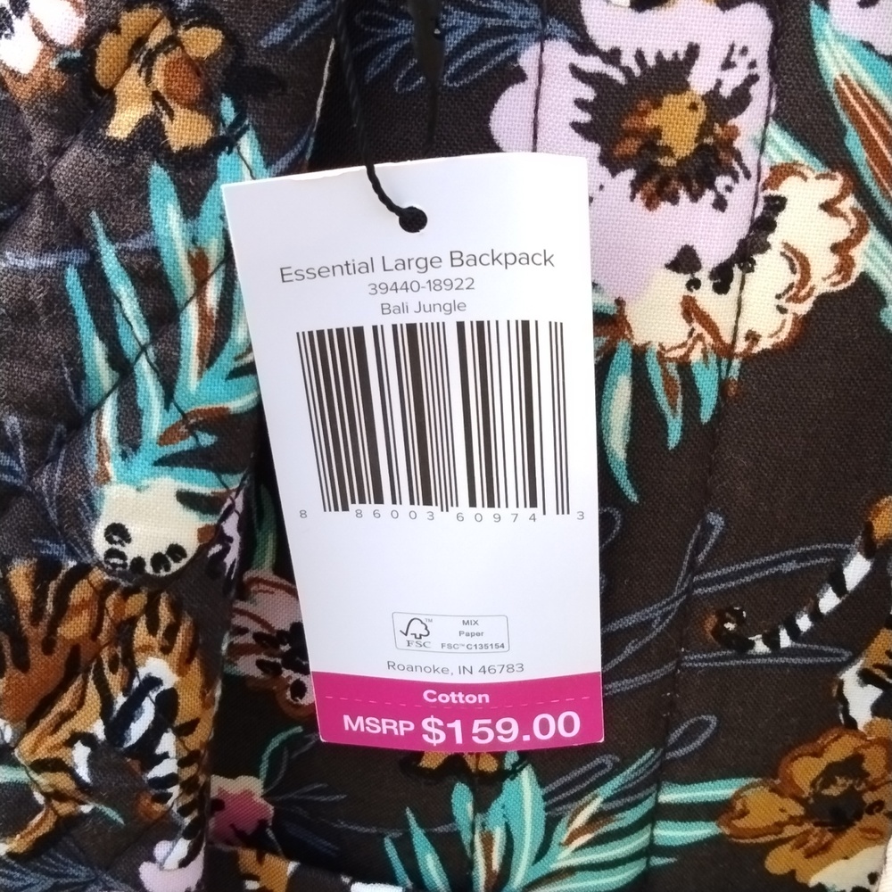 Vera Bradley Large Backpack New with tags - Picture 4 of 5